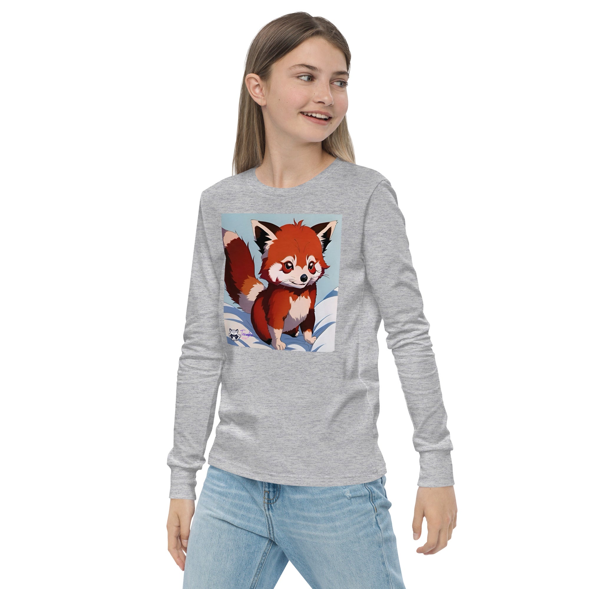 Red Panda Youth LS Tee