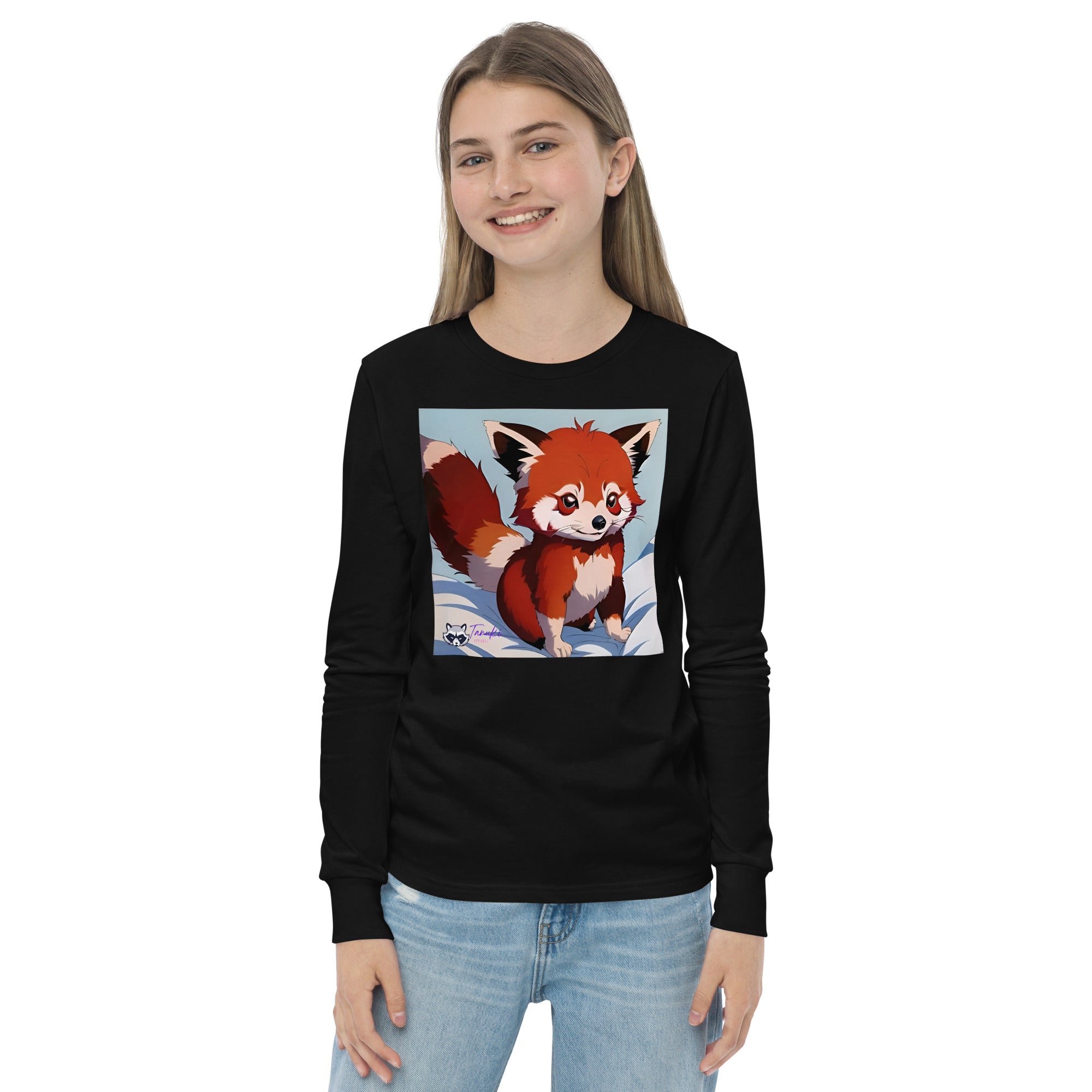 Red Panda Youth LS Tee