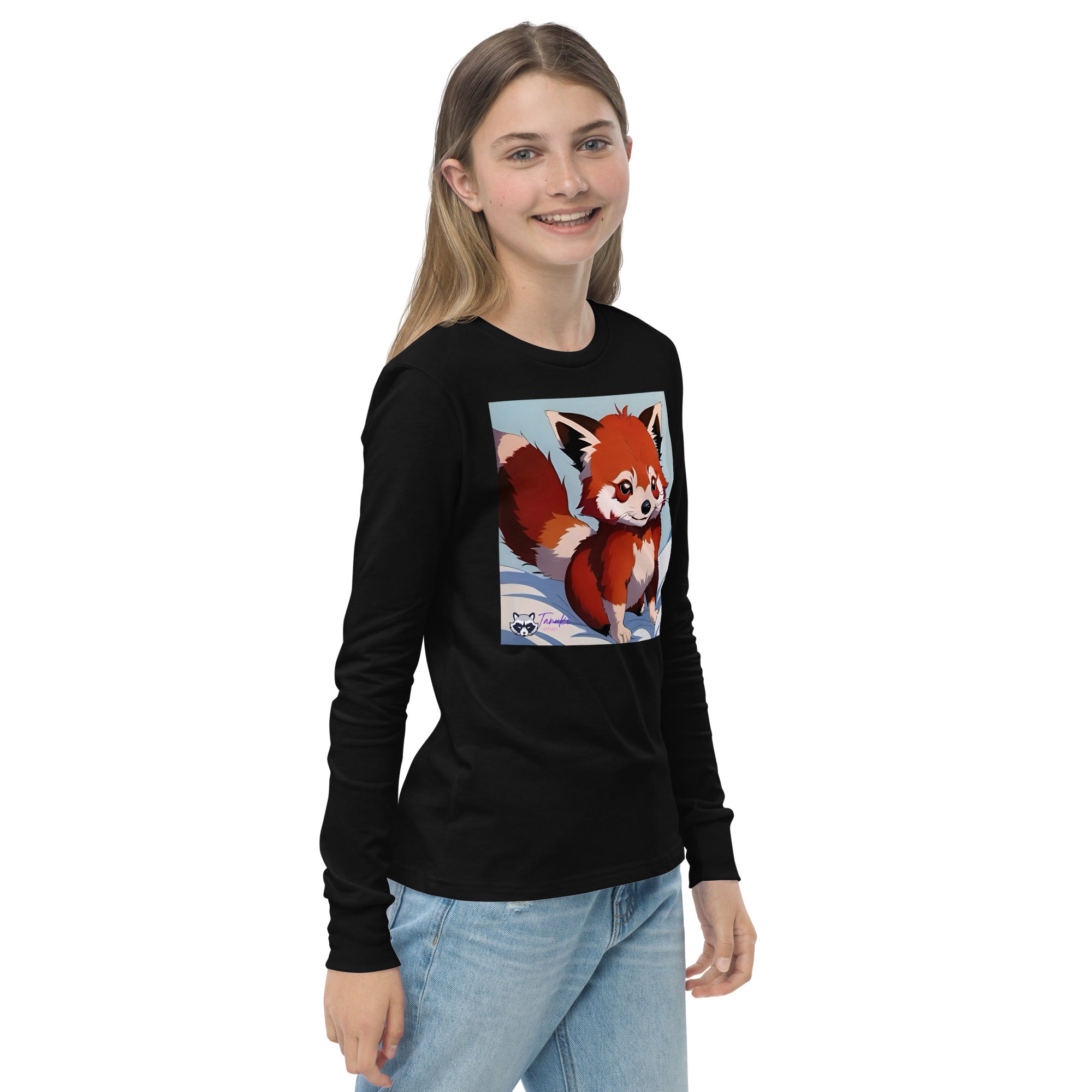 Red Panda Youth LS Tee