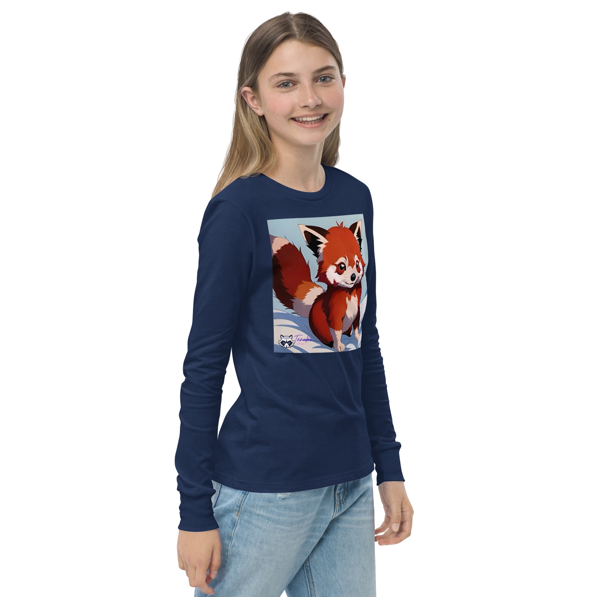 Red Panda Youth LS Tee