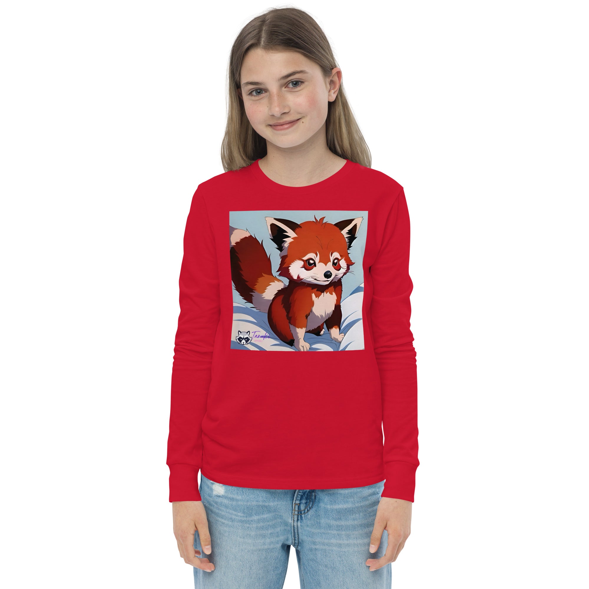 Red Panda Youth LS Tee