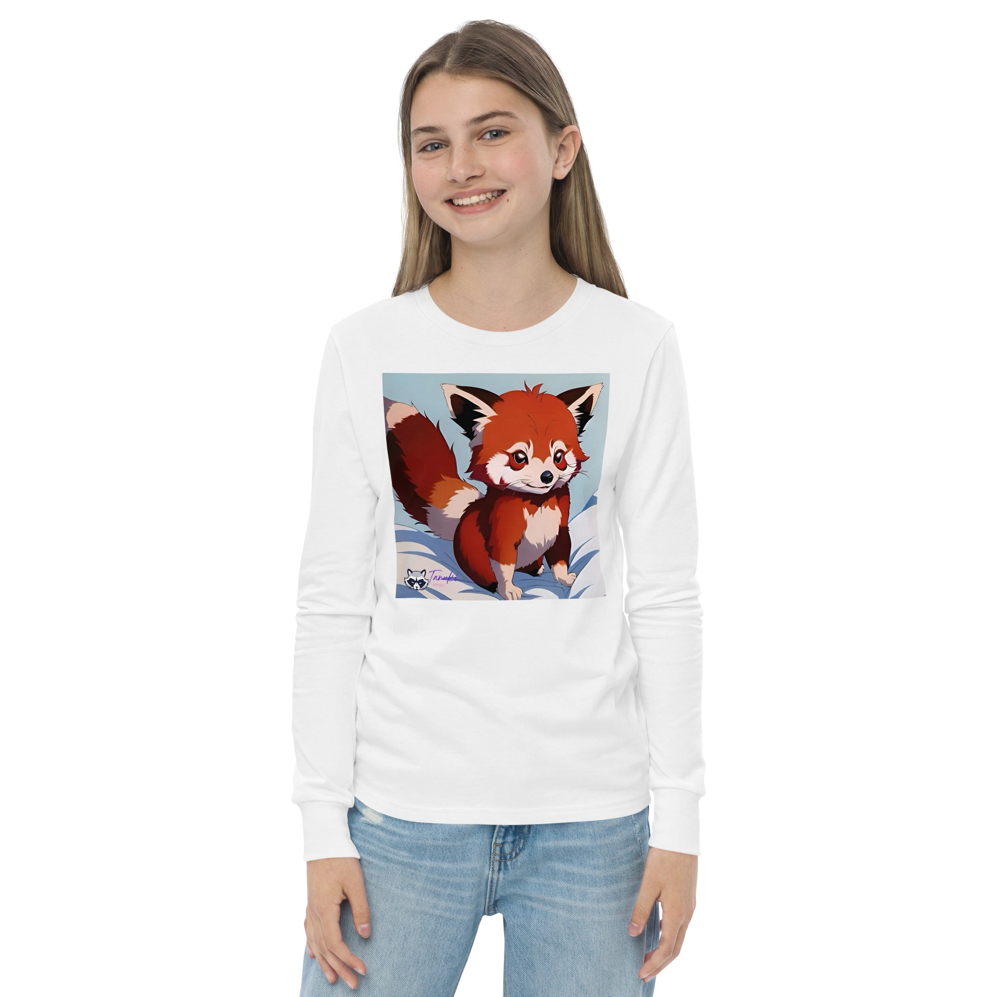 Red Panda Youth LS Tee