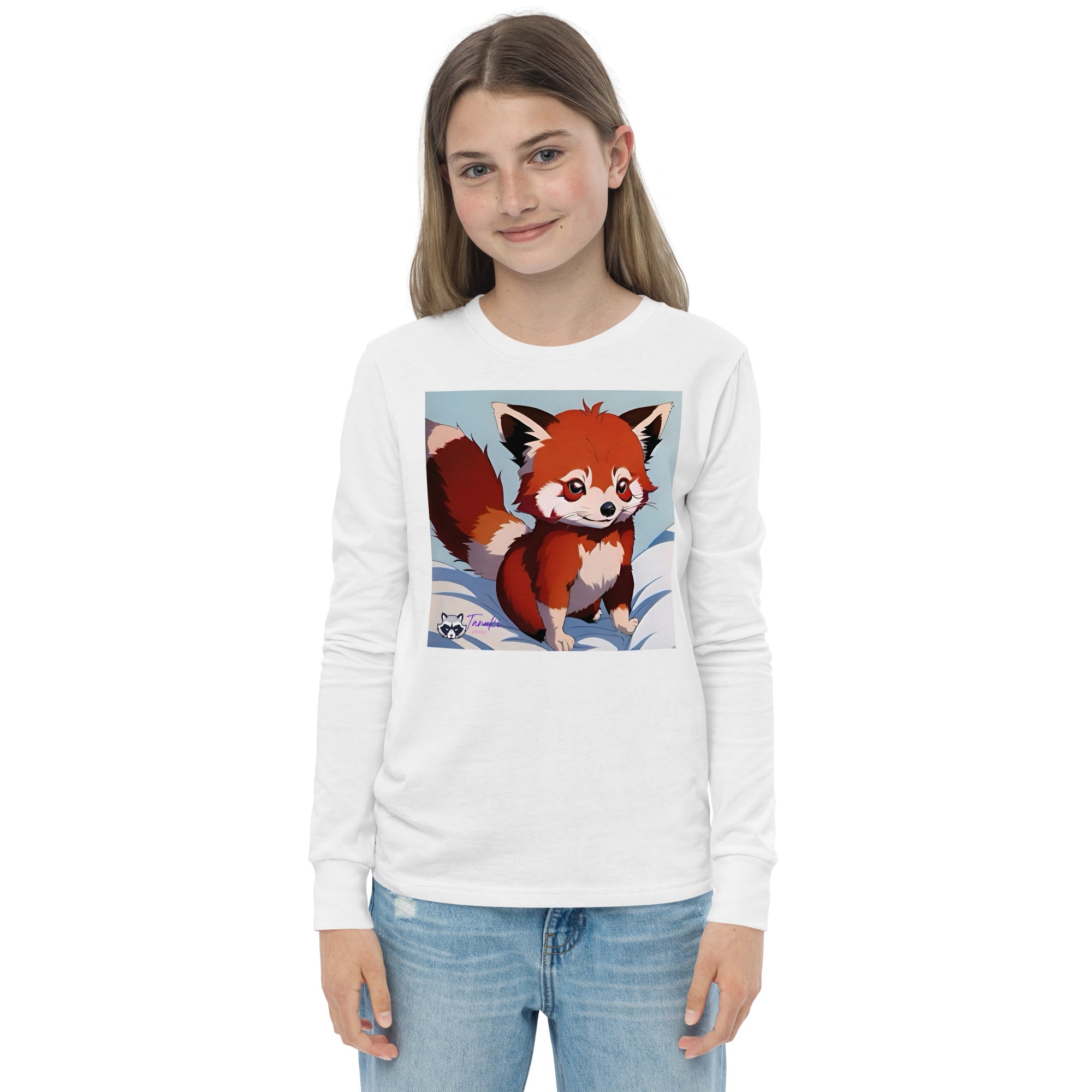 Red Panda Youth LS Tee