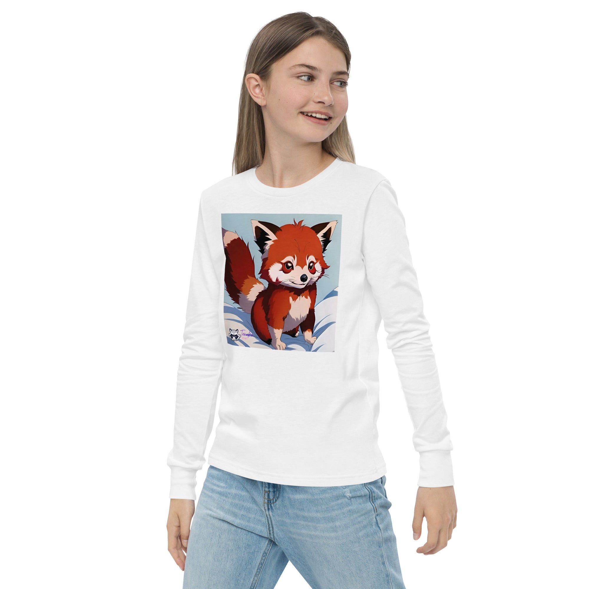 Red Panda Youth LS Tee