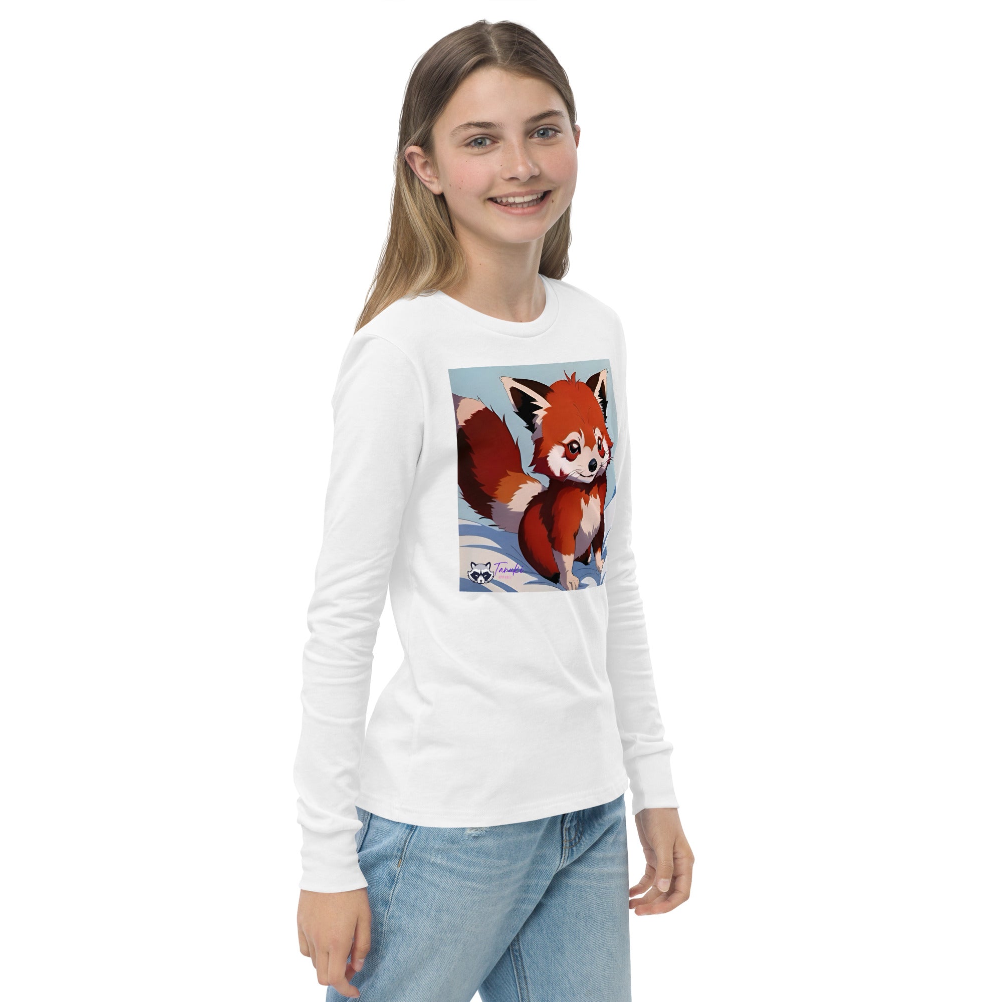 Red Panda Youth LS Tee